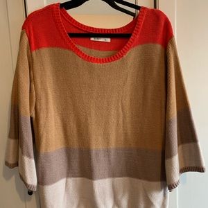 Pullover Knit Sweater - Color Pattern